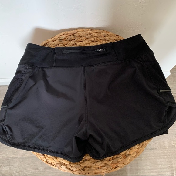 Athleta Running or Biking Shorts - Black, pockets, spandex, flexible waistband. - Picture 9 of 10